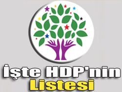 Halkların Demokratik Partisinde (HDP) milletvekili aday listesi açıklandı. Listenin birinci