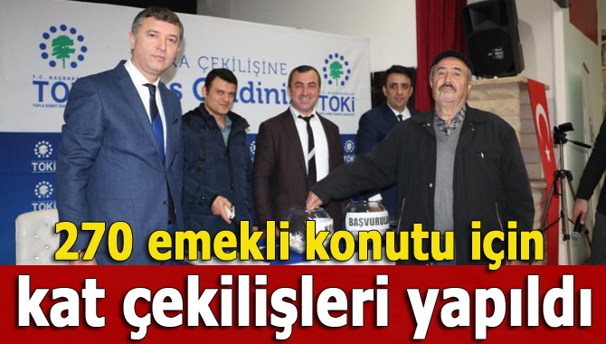 Kandıra’da 270 emekli konutu için daire çekilişleri noter eşliğinde yapıldı