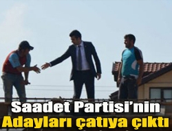 Saadet Partisi milletvekili adayları İbrahim Bıyıklı ve Av. Fatih Polat
