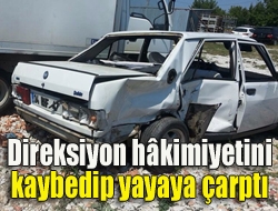 Kandıra-Kefken yolu üzerinde direksiyon hâkimiyetini kaybeden araç yayaya çarptı. Kazada