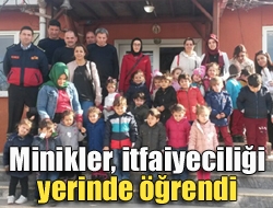 Kandıra Selma-Orhon Atameriç Anaokulunun minik öğrencileri, Kandıra İtfaiye Müdürlüğü'nü ziyaret