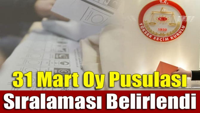 Yüksek Seçim Kurulu'nda 31 Mart'ta yapılacak yerel seçimlerde partilerin oy