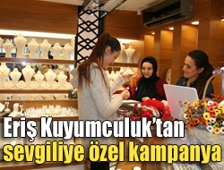 Kandırada hizmete yeni açılan Eriş Kuyumculuk, Sevgililer Gününe özel fırsatlarıyla