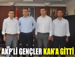 AKP İl Gençlik Kolları Başkanı Yusuf Akın ve yönetim kurulu