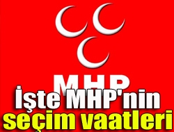 MHP lideri Devlet Bahçeli partisinin seçim vaatlerini açıklıyor. Bahçeli yaptığı