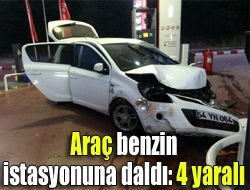 Kandıra-Kefken yolunda sürücüsünün direksiyon hakimiyetini kaybettiği otomobil, akaryakıt istasyonuna girerek