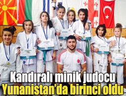 Yunanistanın Selanik kentinde yapılan minikler ve yıldızlar uluslar arası judo