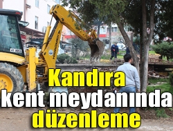 Kandıra Belediyesi, kent meydanındaki parkı yıkarak, vatandaşın dinlenebileceği daha modern