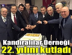 Kocaeli Kandıralılar Derneği 21nci yıldönümünü Otel Asyada düzenlenen programla kutladı