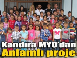 Kandıra Meslek Yüksek Okulu öğrencileri proje dersleri kapsamında Özbey İlkokulunda