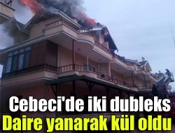 Kandıra Cebeci Mahallesi'nde bir dairede yanan sobanın bacayı tutuşturması sonucu