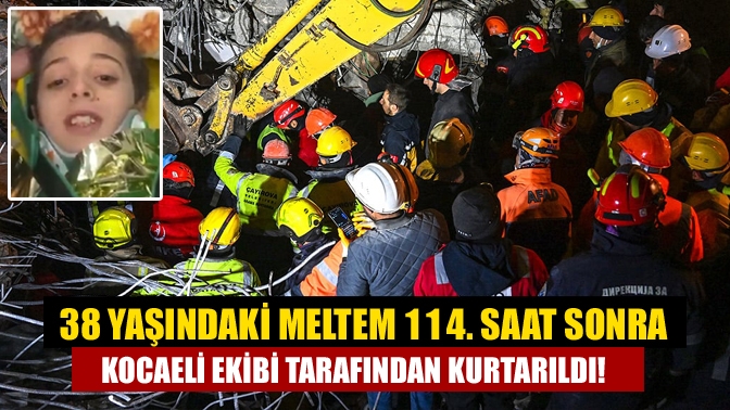 Çayırova Belediyesi ekipleri, Adıyaman'da 38 yaşındaki Meltem Ünsal'ı enkazın altından