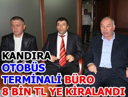 Kandıra Otobüs Terminali Büro 8 Bin Tl’ye Kiralandı Kandıra Otobüs Terminali içinde bulunan 23 metrekarelik yazıhane kıran kırana