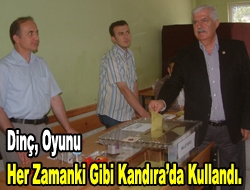 Sağlık eski Bakanı Kazım Dinç, Kandıramıza verdiği önemi ilçemizde oy