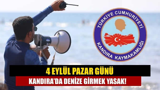 Kandıra'da Hava deniz şartları sebebiyle bugün (4 Eylül pazar) 