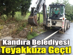Sabah saatlerinde başlayan yağmur sonrasında, yaşanan sel tehlikesi üzerine Kandıra