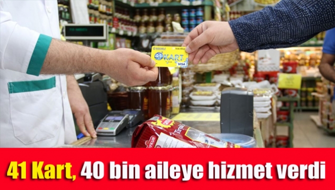 Kocaeli Büyükşehir Belediyesi ihtiyaç sahibi vatandaşlara 41 Kart ile hizmet