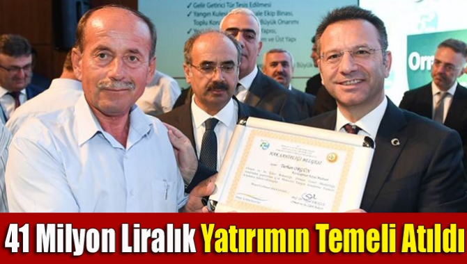 Kocaeli'de düzenlenen "Temel Atma ve Orman Köylerine Sertifika Dağıtım Töreni"nde
