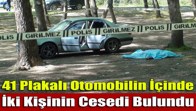 Tuzla'da bir mesire alanında 41 plakalı bir otomobilin içinde iki