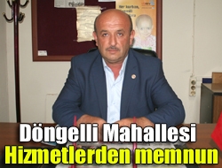 Kocaeli Büyükşehir Belediyesinin çalışmalarından memnun olan Döngelli Mahalle Muhtarı İsmail