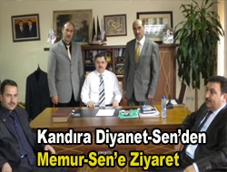 Kandıra Diyanet-Senden Memur-Sene ziyaret Diyanet Sen Kandıra ekibi, önceki gün Memur Sen Genel Başkanı
