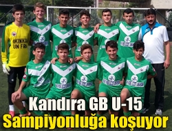 Kandıra GB U15 takımı, grubunda oynadığı beş maçını da kazanarak
