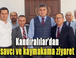 Kocaeli Kandıralılar Derneği Yönetimi, yeni göreve başlayan Kaymakam İsmail Çiçek