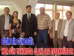 Bizim bir gün değil her gün yanımızda olanlara teşekkürler Kandıra Merkez Muhtarları 5’i bir arada davetlerine katılan protokole teşekkür