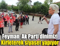 Kandıra mitinginde konuşan Vatan Partisi Kocaeli milletvekili adayı Gülgün Feyman,