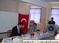 Kandıra M.Y.O nda tekstil konuşuldu Kocaeli Üniversitesi (KOÜ) Kandıra Meslek Yüksekokulu Tekstil programı öğrencileri, tekstil