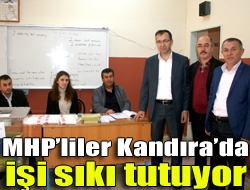 MHP Kandıra İlçe Başkanı Türkan Özcan, ekibiyle birlikte merkezdeki okulları
