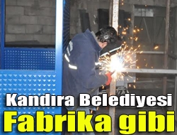 Kandıra Belediye atölyesi, kendi araçlarının tamir ve bakımları ile idari