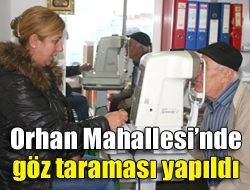 Kandıranın Orman Mahallesinde, özel bir hastane tarafından ücretsiz göz taraması