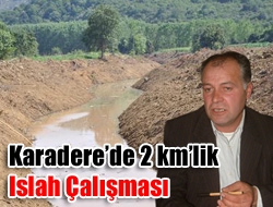 Kandıra Kabaağaç Köyü Muhtarı Mustafa Bayram Çelik, köylerinin eteğinden geçen