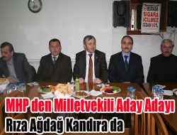 MHP'den milletvekili aday adayı olan Rıza Ağdağ, Kandırada partililerle akşam