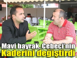 Kandıranın en güzel sahillerinden biri olan Cebeci, mavi bayrak ile