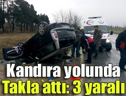 Kandıra yolu Karasakallar köy sapağında meydana gelen trafik kazasında 3