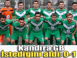 Amatör süper ligi Play-off grubunda Kandıra.GB ikincilik umutlarını MAP.Şener galibiyetiyle