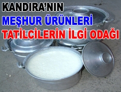 Kandıra’nın köylerinde özel olarak üretilen Manda yoğurt’u, dil ve örgü