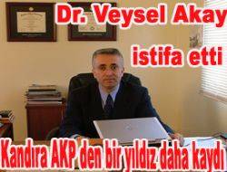 Kandıra AKP’den bir yıldız daha kaydı Kandıra AKP İlçe teşkilatına yeni katılan, Dr. Veysel Akay belediye