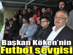 Kandıra Belediye Başkanı Ünal Köken, futbola olan sevgisini takip ettiği