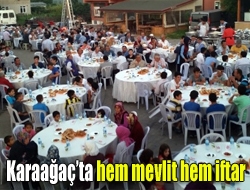 Karaağaç Muhtarlığı ve mahalle sakinleri tarafından organize edilen geleneksel iftar