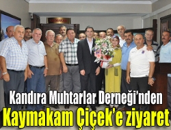 Yeni Kandıra Muhtarlar Derneği, Kandıra Kaymakamı İsmail Çiçeke hayırlı olsun