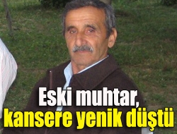 Kandıra Ballar Mahallesi eski muhtarı Ahmet Horos (75), uzun süredir