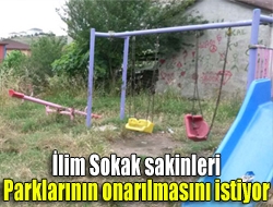 Kandıra Akdurak Mahallesi İlim Sokak sakinleri, sokaklarında bulunan parkın bakımsız
