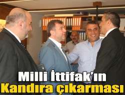Milli İttifakın Kocaeli milletvekili adayları seçim çalışmaları kapsamında Kandıraya çıkarma