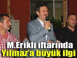 Kandıra Merkez Erikli Mahallesi Muhtarlığı tarafından düzenlenen iftar yemeğine katılan
