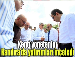 Kandırada gerçekleştirilecek yatırımlar Bakan Fikri Işık, Vali Güzeloğlu, Başkan Karaosmanoğlu,