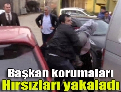 Kandırada polisten kaçan hırsızlar, Kandıra Belediye Başkanı Ünal Kökenin konvoyunda