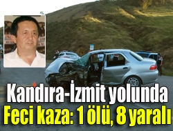 Kandıra-İzmit yolu Davuldere mevkiinde servis minibüsü ile otomobil kafa kafaya